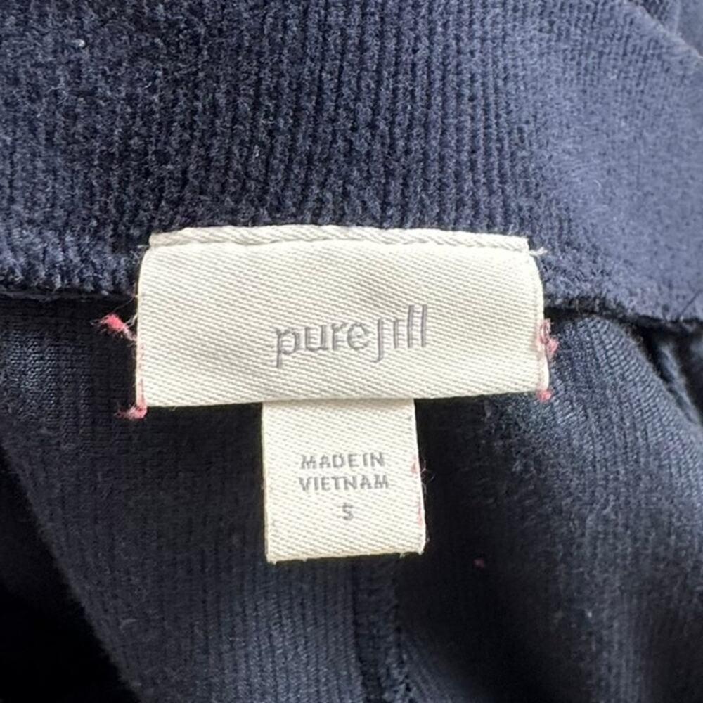 Pure Jill SZ Small Navy Blue Corduroy Pants‎ Soft Stretch Comfort Pull-on Travel - Picture 3 of 8